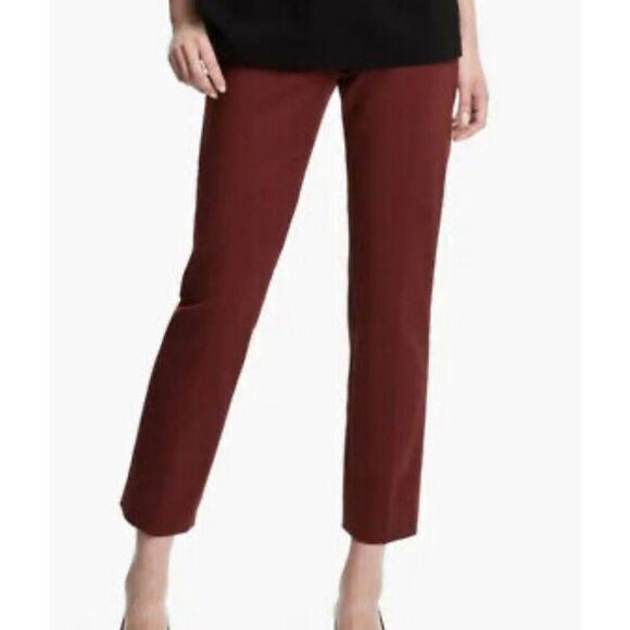 Kate Spade Dennis burgundy straight leg pant size 6 - Picture 1 of 11